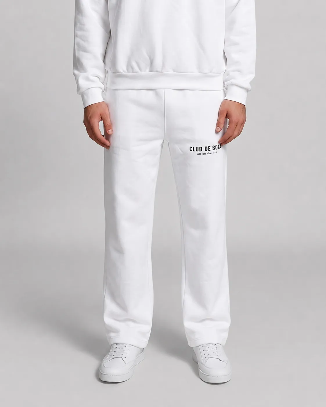 Heavyweight Essential Sweatpants in White, view 1 of 8