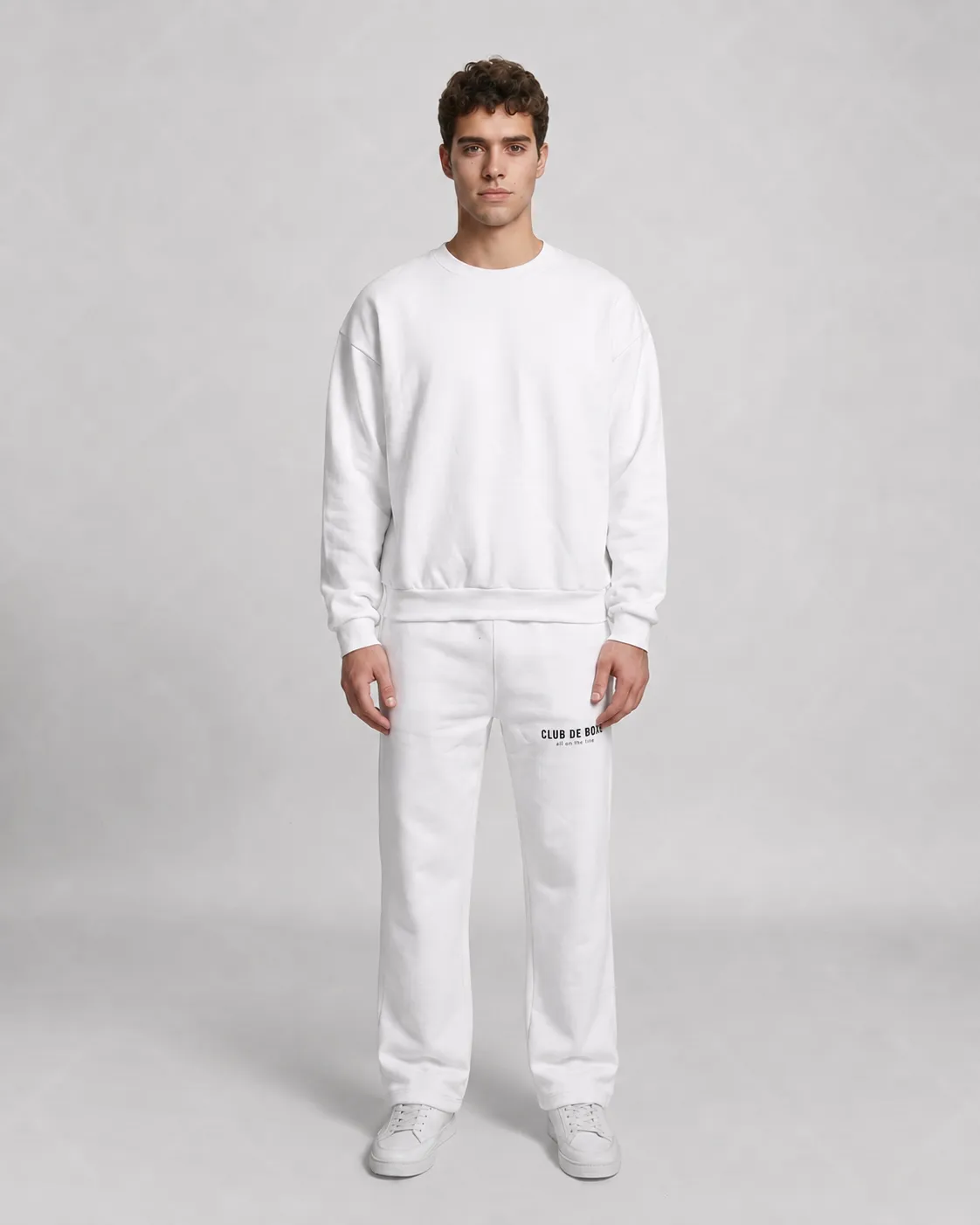 Heavyweight Essential Sweatpants in White, view 4 of 8