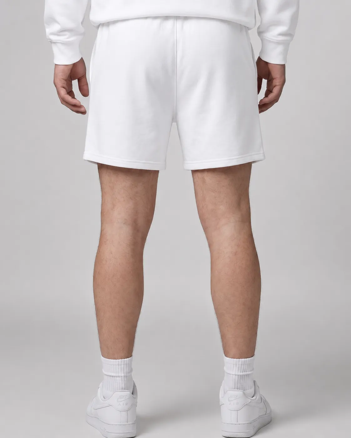 Heavyweight Essential Shorts in White, view 2 of 6