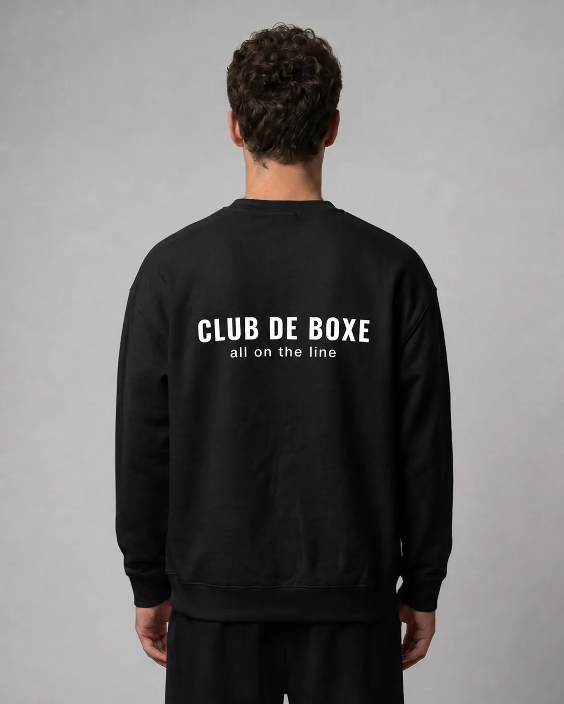 Heavyweight Essential Sweatshirt in Black, view 6 of 10