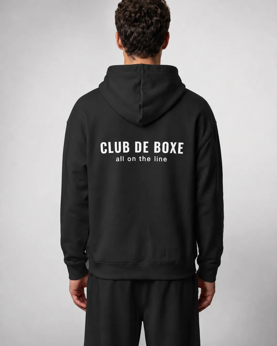 Heavyweight Essential Hoodie in Black, view 8 of 10