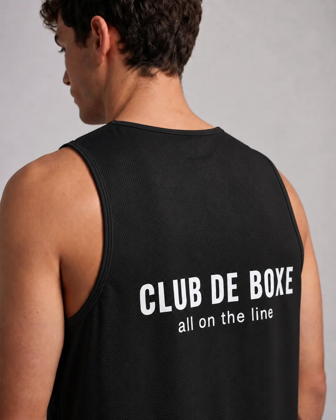 Athletic Sleeveless T-Shirt in Black, view 8 of 10