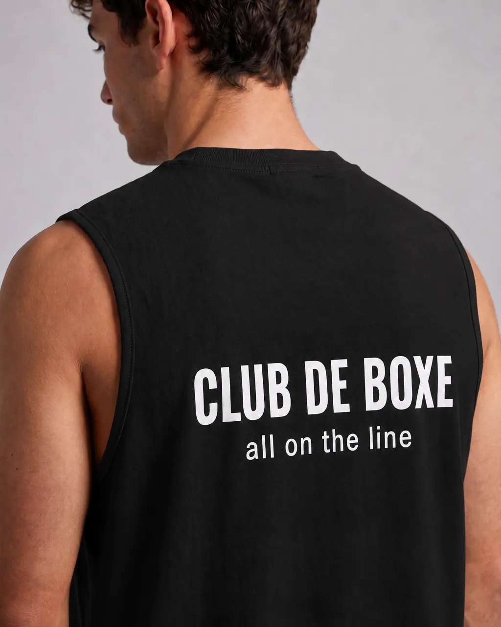 Essential Sleeveless T-Shirt in Black, view 8 of 10