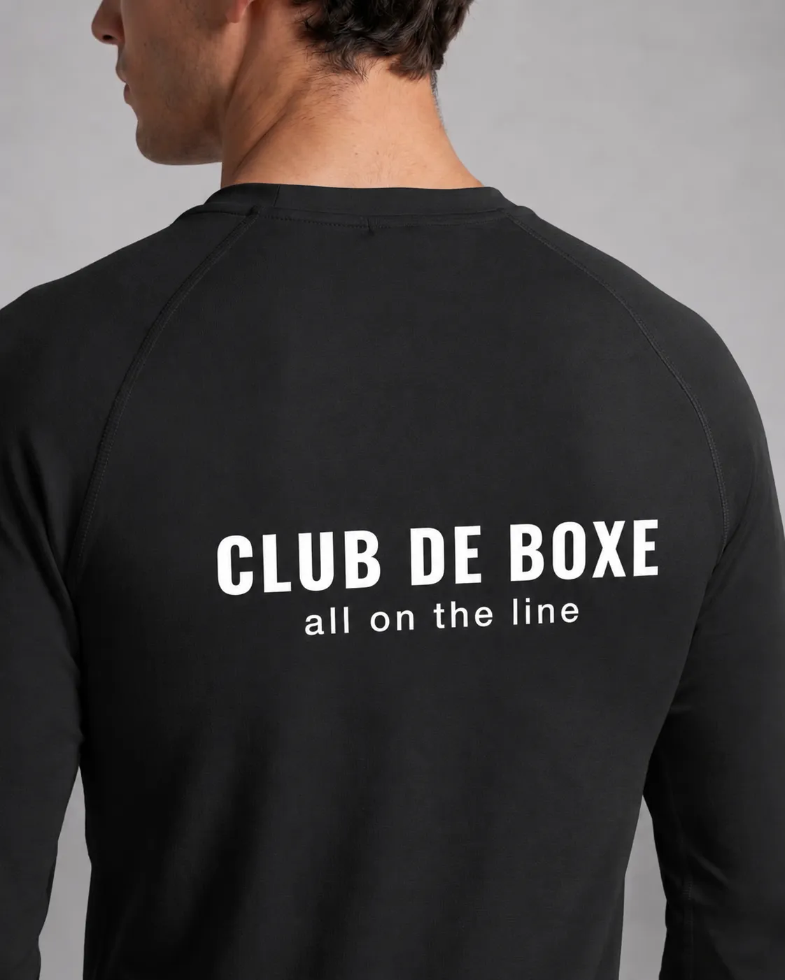 Athletic Long Sleeve Compression T-Shirt in Black, view 8 of 10