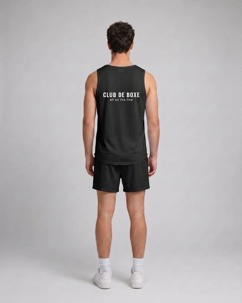 Athletic Sleeveless T-Shirt in Black, view 9 of 10