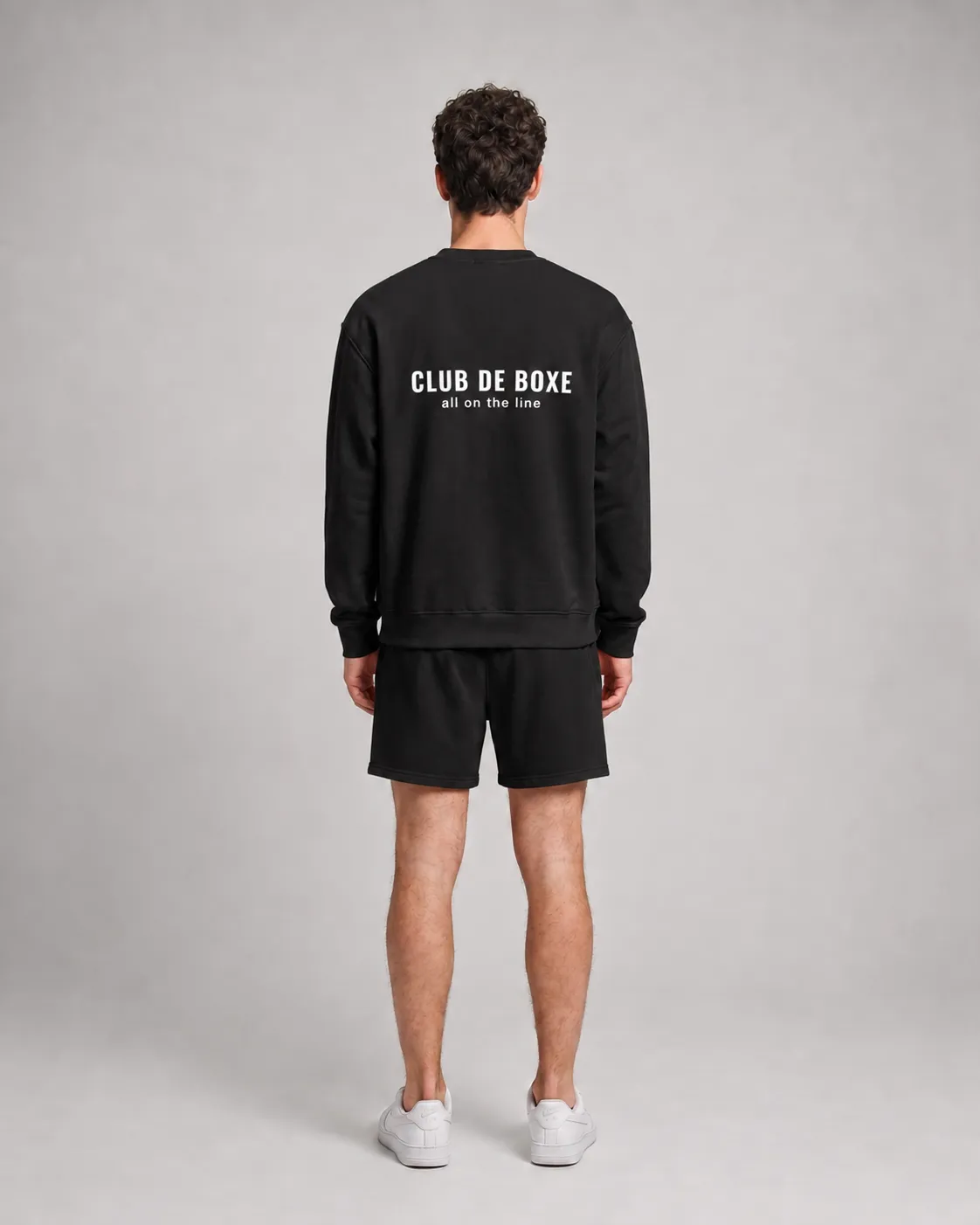 Heavyweight Essential Sweatshirt in Black, view 9 of 10