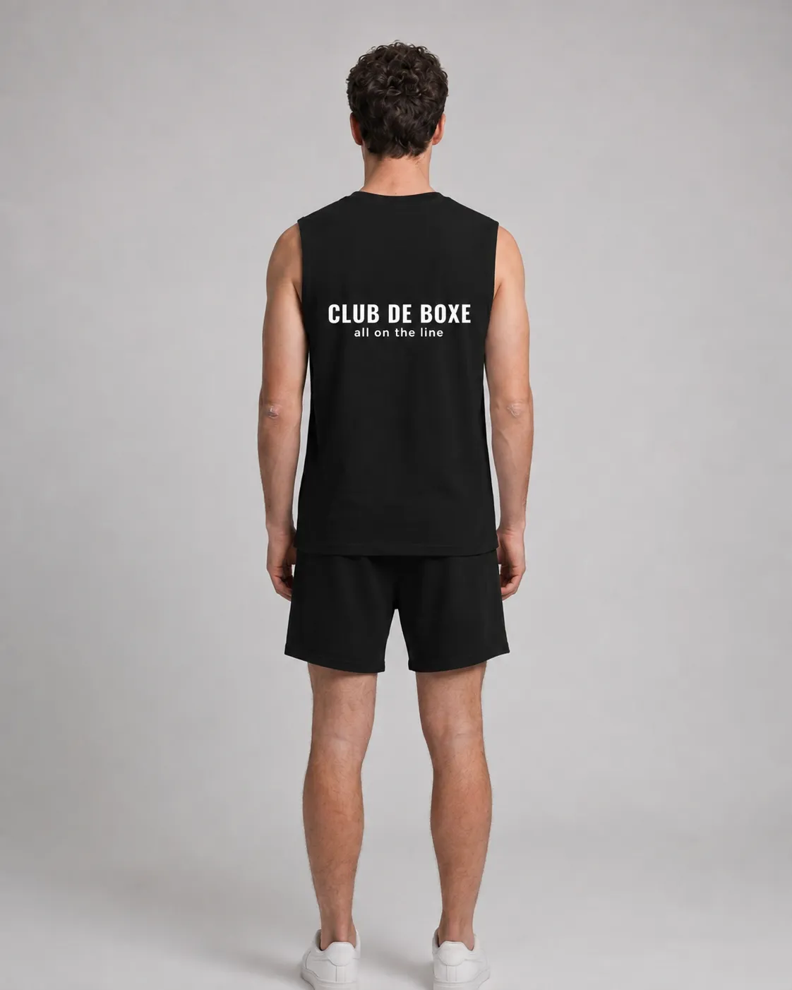 Essential Sleeveless T-Shirt in Black, view 9 of 10