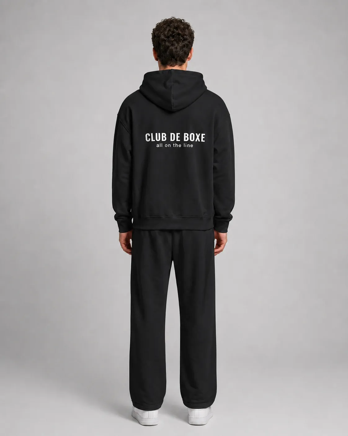 Heavyweight Essential Hoodie in Black, view 7 of 10
