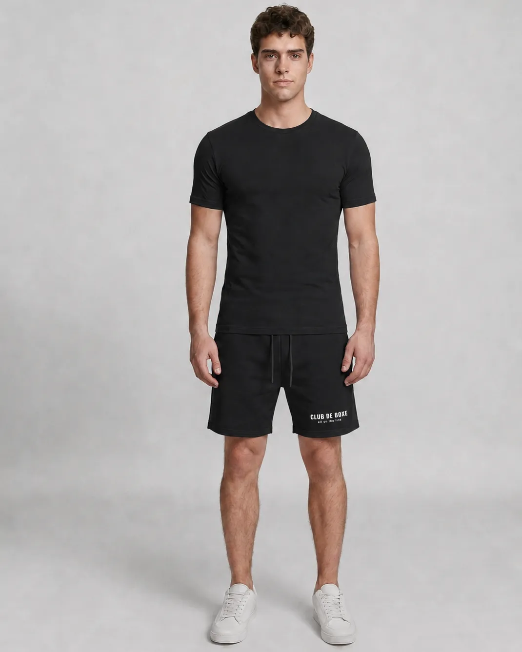 Athletic Short Sleeve Compression T-Shirt in Black, view 10 of 10