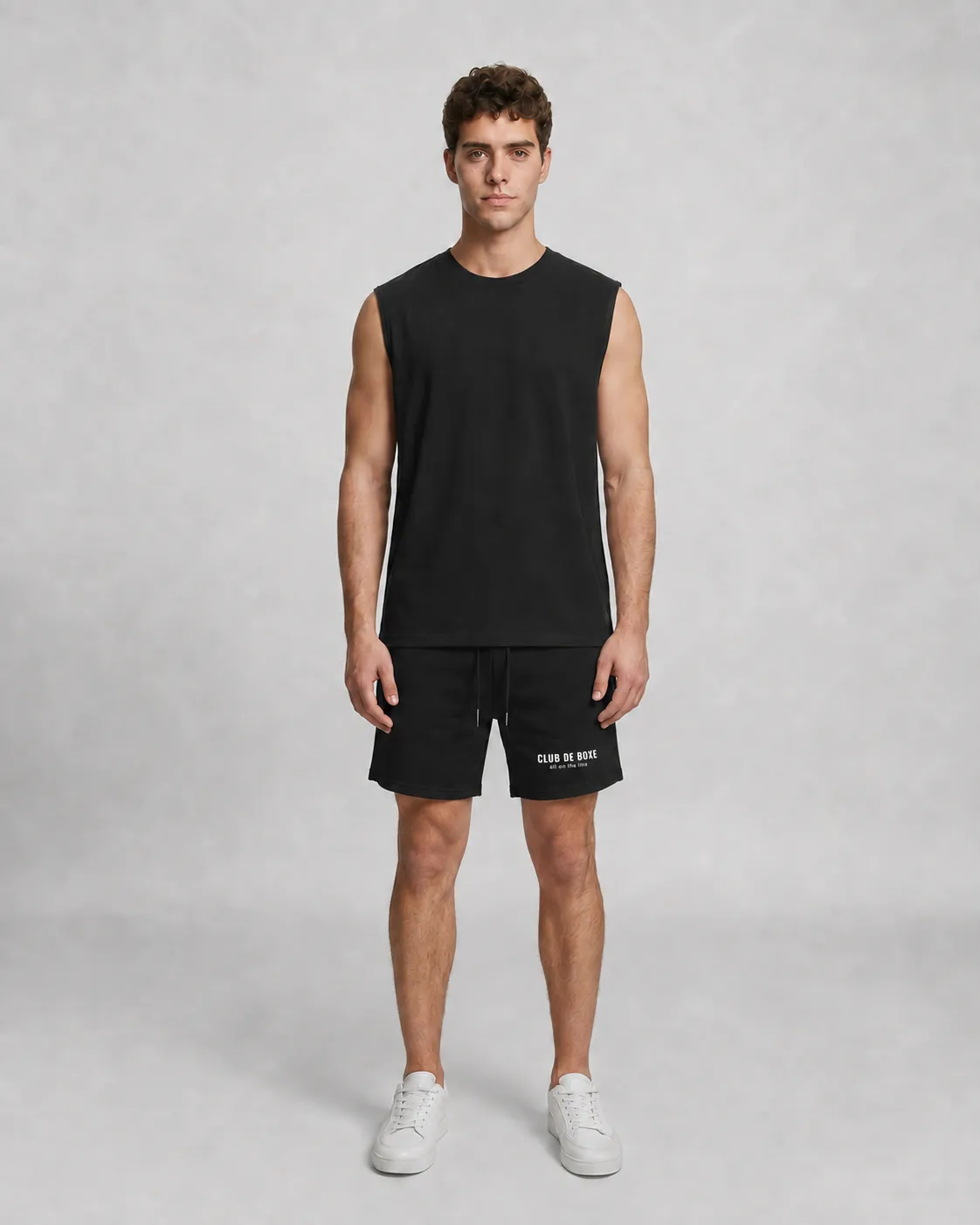 Essential Sleeveless T-Shirt in Black, view 10 of 10
