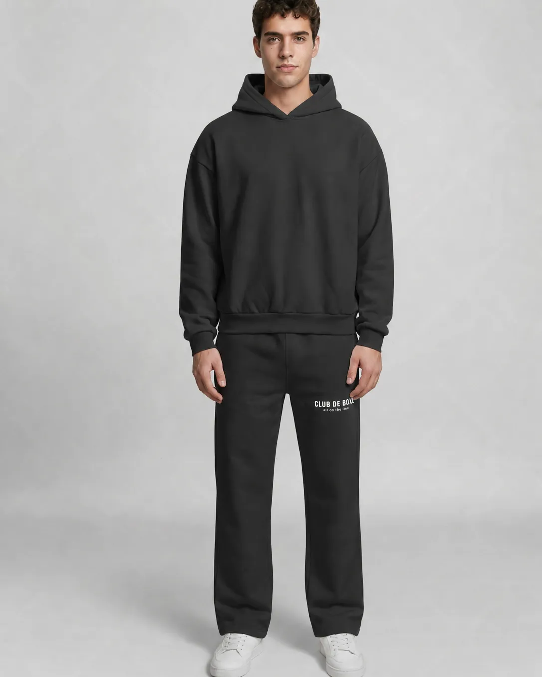 Heavyweight Essential Hoodie in Black, view 10 of 10
