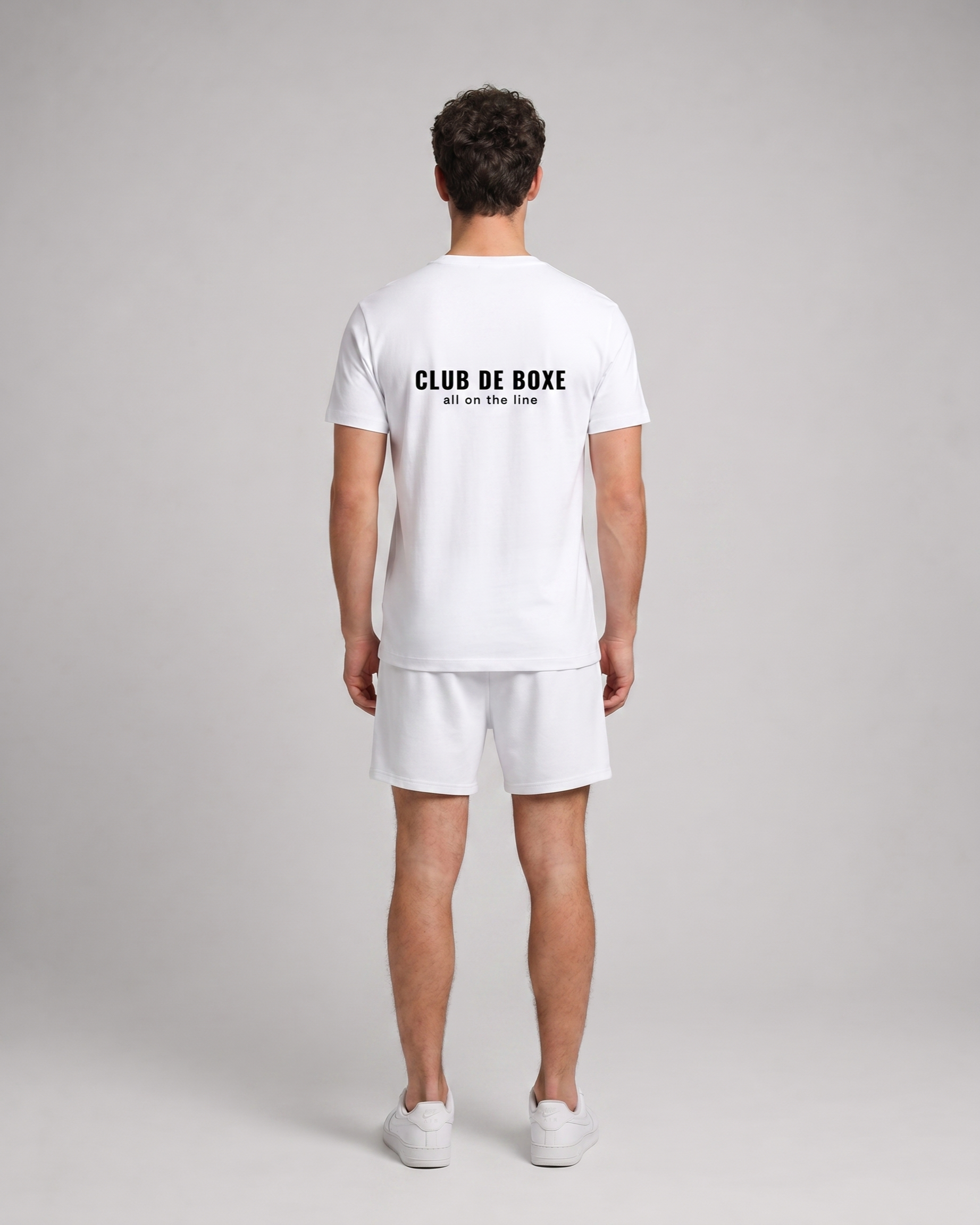 Club de Boxe R00152 Athletic Short Sleeve - White - full back