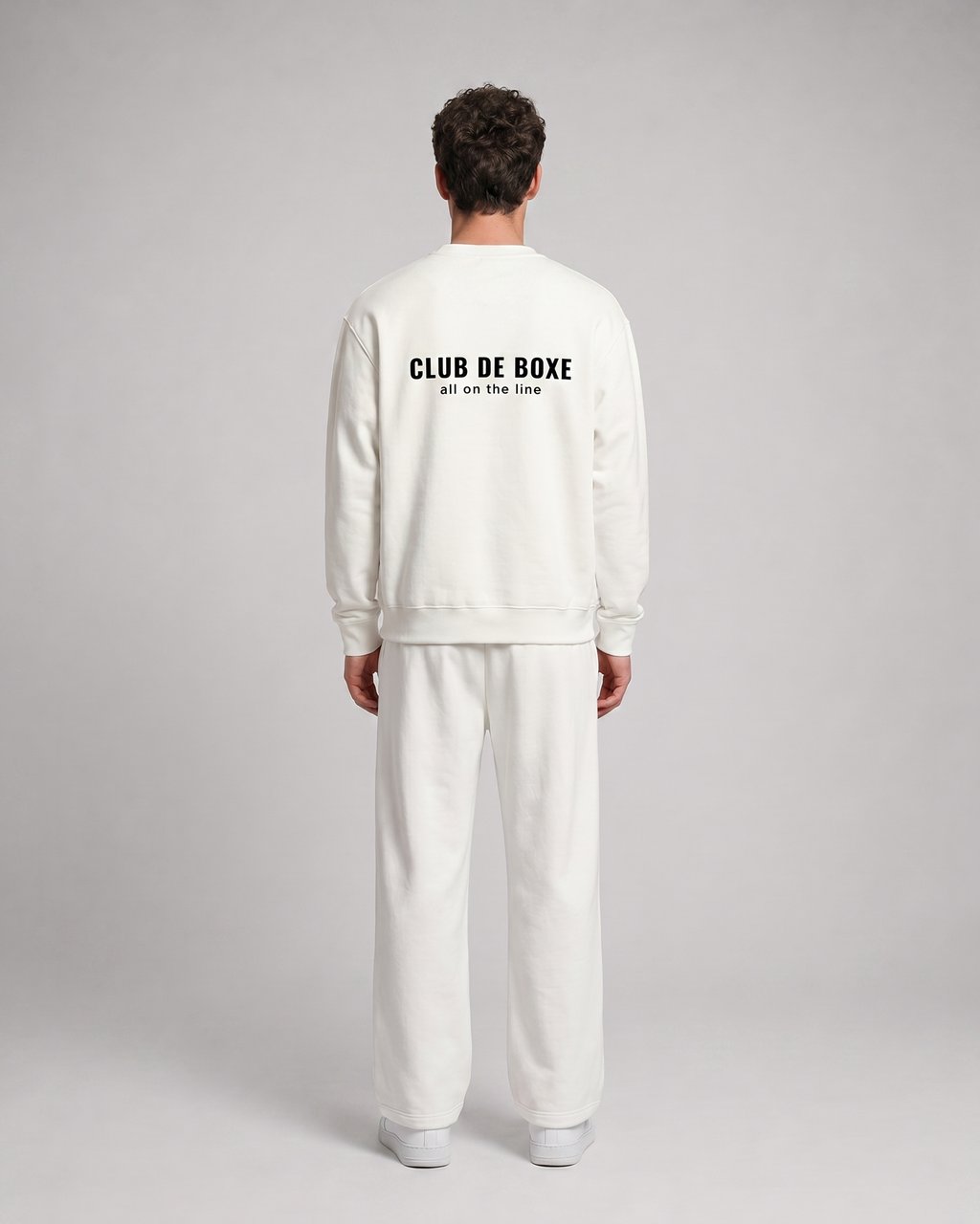 Club de Boxe RU0114 Sweatshirt - White - upper front