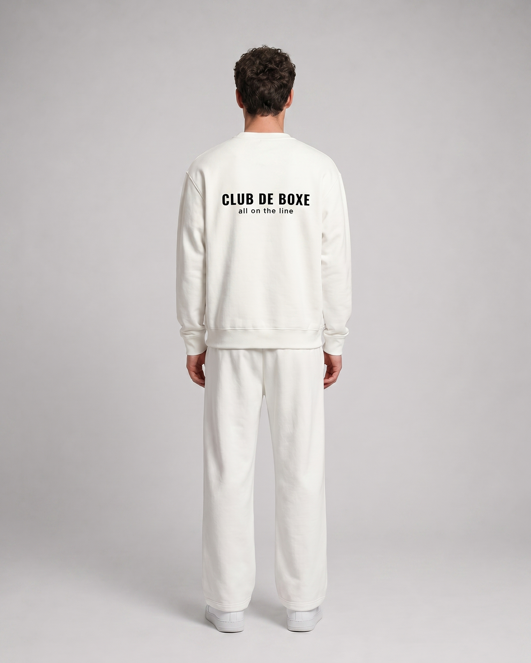 Club de Boxe RU0114 Sweatshirt - White - upper front